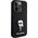 Karl Lagerfeld Karl Lagerfeld KLHCP15LSMHKNPK iPhone 15 Pro 6.1" czarny/black Silicone Ikonik Metal Pin
