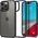 Spigen Crystal Hybrid, matte black - iPhone 14 Pro