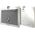 Karl Lagerfeld Karl Lagerfeld Sleeve KLCS16SAKCPMG 16" srebrny/silver Saffiano Karl&Choupette
