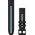Garmin Pasek silikonowy na nadgarstek QuickFit 22 (czarny / błękitny / czarna sprzączka)