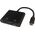 Kabel Deltaco USB-C MST jungčių stotelė DELTACO 2x 4K/60Hz, HDMI x 2, juodas, 0,1m / USBC-2HDMI