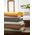 Ibena Ibena Uni Structure Blanket brown Charlotte GOTS, 140x200cm