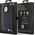 BMW BMW Leather Carbon Blue Line - Etui iPhone 15 Plus (czarny)