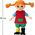 Pippi Miękka Lalka Pippi Langstrumpf 30 cm