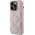 Guess Guess GUHCP15XPSQSQSP iPhone 15 Pro Max 6.7" różowy/pink hardcase Quilted Metal Logo