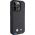 BMW BMW BMHCP15L22PTDK iPhone 15 Pro 6.1" czarny/black Leather Stamp Tricolor