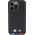 BMW BMW BMHCP15L22PTDK iPhone 15 Pro 6.1" czarny/black Leather Stamp Tricolor