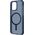Uniq UNIQ etui Combat iPhone 15 Pro Max 6.7" Magclick Charging ciemnoniebieski/smoke blue