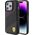 Ferrari Ferrari FEHCP15LPWAK iPhone 15 Pro 6.1" czarny/black hardcase Perforated Waves Metal Logo