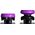 SteelSeries SteelSeries KontrolFreek Frenzy FPS, Thumbstick, PS5 & PS4 - Purple/Black