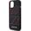 Mercedes AMG AMHMP15S23SSPK iPhone 15 / 14 / 13 6.1" czarny/black hardcase Silicone Large Rhombuses Pattern MagSafe