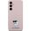 Karl Lagerfeld Etui Karl Lagerfeld KLHCS23FESMHCNPP Samsung Galaxy S23 FE Silicone Choupette Metal Pin różowy/pink