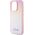 Guess Guess GUHCP14XPSAIRSP iPhone 14 Pro Max 6.7" różowy/pink hardcase Saffiano Iridescent Script