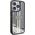 Guess Guess GUHCP15LLFCSEGK iPhone 15 Pro 6.1" czarny/black hardcase Liquid Glitter Gold Stripes