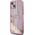Guess Guess GUHCP15MLFCSEGP iPhone 15 Plus / 14 Plus 6.7" różowy/pink hardcase Liquid Glitter Gold Stripes