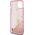 Guess Guess GUHCP15MLFCSEGP iPhone 15 Plus / 14 Plus 6.7" różowy/pink hardcase Liquid Glitter Gold Stripes