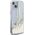 Guess Guess GUHCP15MLFCSEGT iPhone 15 Plus / 14 Plus 6.7" transparent hardcase Liquid Glitter Gold Stripes
