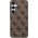 Guess Etui Guess GUHCS24SG4GFBR Samsung Galaxy S24 hardcase 4G Metal Gold Logo brązowy/brown