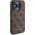 Guess Zestaw Guess GUBPM5P15L4GEMGW Apple iPhone 15 Pro hardcase + Powerbank 5000mAh MagSafe 4G Metal Logo brązowy/brown