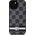 DKNY DKNY DKHCP14SPCPTSSK iPhone 14 / 15 / 13 6.1" czarny/black hardcase Leather Checkered Mono Pattern & Printed Stripes