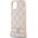 DKNY DKNY DKHCP14SPCPTSSP iPhone 14 / 15 / 13 6.1" różowy/pink hardcase Leather Checkered Mono Pattern & Printed Stripes