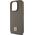 DKNY DKNY DKHMP14LPSHRPSW iPhone 14 Pro 6.1" brązowy/brown hardcase Leather Pattern Metal Logo MagSafe