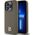 DKNY DKNY DKHMP15LPSHRPSW iPhone 15 Pro 6.1" brązowy/brown hardcase Leather Monogram Pattern Metal Logo MagSafe