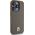 DKNY DKNY DKHMP15LPSHRPSW iPhone 15 Pro 6.1" brązowy/brown hardcase Leather Monogram Pattern Metal Logo MagSafe
