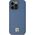 DKNY DKNY DKHMP15XPSHRPSB iPhone 15 Pro Max 6.7" niebieski/blue hardcase Leather Monogram Pattern Metal Logo MagSafe
