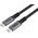 Kabel USB MicroConnect USB-C - USB-C 1 m Czarny (Premium USB4 USB-C cable 1m)