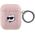 Karl Lagerfeld Karl Lagerfeld KLA2PGCHPP AirPods 1/2 cover różowy/pink Monogram Choupette Head