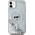 Karl Lagerfeld Karl Lagerfeld KLHMN61LGCHSGH iPhone 11 / Xr 6.1" hardcase transparent Liquid Glitter Choupette Head Magsafe
