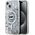 Karl Lagerfeld Karl Lagerfeld KLHMP15SLGCHSGH iPhone 15 / 14 / 13 6.1" hardcase transparent Liquid Glitter Choupette Head Magsafe
