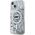 Karl Lagerfeld Karl Lagerfeld KLHMP15SLGCHSGH iPhone 15 / 14 / 13 6.1" hardcase transparent Liquid Glitter Choupette Head Magsafe