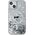 Karl Lagerfeld Karl Lagerfeld KLHMP15SLGCHSGH iPhone 15 / 14 / 13 6.1" hardcase transparent Liquid Glitter Choupette Head Magsafe