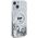 Karl Lagerfeld Karl Lagerfeld KLHMP15SLGCHSGH iPhone 15 / 14 / 13 6.1" hardcase transparent Liquid Glitter Choupette Head Magsafe