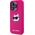 Karl Lagerfeld Karl Lagerfeld KLHMP15LSCHPPLF iPhone 15 Pro 6.1" różowy/fuschia hardcase Silicone Choupette Head MagSafe