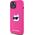 Karl Lagerfeld Karl Lagerfeld KLHMP15MSCHPPLF iPhone 15 Plus / 14 Plus 6.7" różowy/fuschia hardcase Silicone Choupette Head MagSafe