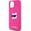 Karl Lagerfeld Karl Lagerfeld KLHMP15MSCHPPLF iPhone 15 Plus / 14 Plus 6.7" różowy/fuschia hardcase Silicone Choupette Head MagSafe