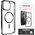 Swissten Clear Jelly Magstick Metallic for iPhone 15 Black