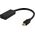 Adapter AV Deltaco Adapteris DELTACO HDMI - miniDisplayPort, 4K UHD 60Hz, 0.2m, juodas / R00110024