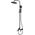 Sourcing SHOWER COLUMN FIRA W/SHOWER-BATH MIXBLK