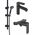 Bateria prysznicowa Invena Invena bateria natryskowa Siros czarna BN-90-004