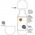 Asobu Asobu Orb Bottle Concrete, 0.46 L