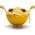 Ototo OTOTO Spaghetti Monster yellow Colander