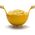 Ototo OTOTO Spaghetti Monster yellow Colander