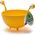 Ototo OTOTO Spaghetti Monster yellow Colander