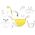 Ototo OTOTO Spaghetti Monster yellow Colander