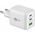 Ładowarka Goobay goobay USB-C fast charger Nano, PD, GaN, 65 watts (white, 1x USB-A, 2x USB-C PD, Charge 3.0)