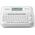 Drukarka etykiet Brother Brother P-Touch PT-D410 - Beschriftungsgerat - s/w - Thermotransfer - 18 mm Breite - 180 dpi - bis zu 20 mm/Sek. - USB - Cutter - 5-zeiliger Druck, Druckvorschau, Spiegelschrift, Vertikaler Druck - Grau, weiss